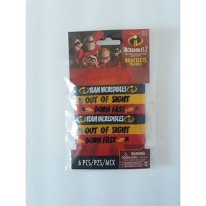 The Incredibles Favors for Kids (4 pcs) Silicone Rubber Birthday Party Prizes 3+